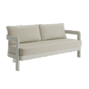 N3 Taupe Three Seater Sofa Sand Canvas